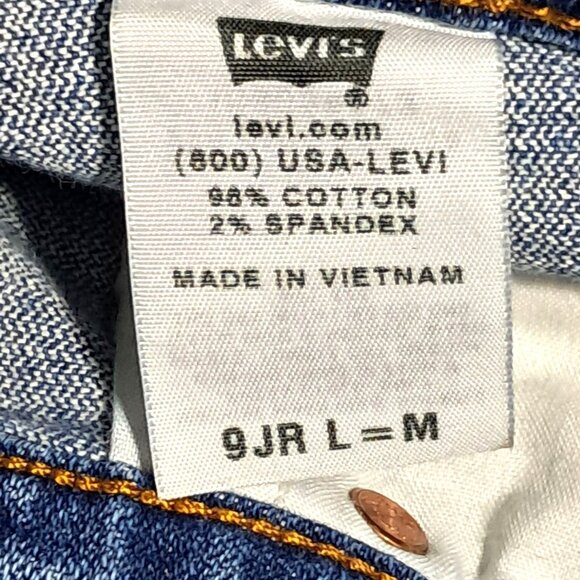 Y2K Levis Womens Bootcut Blue Denim Jeans Medium Wash Stretch Cotton Blend Size - Picture 2 of 10